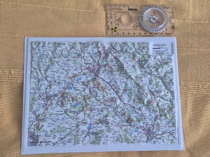 Český ráj 1:160000, plast. A4 s lesy