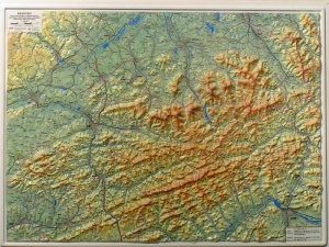 Beskydy plastická 1:100000